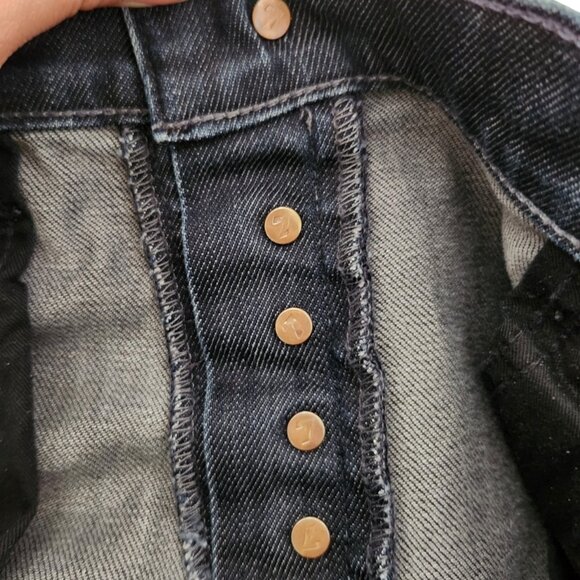 7 For All Mankind Men's Rhigby Button Fly Blue Denim Jeans Size 36 - Picture 9 of 14